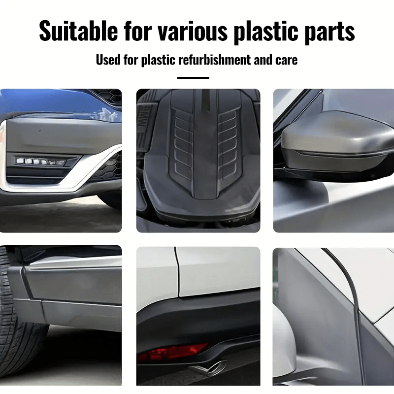 100ml Car Plastic Restorer & Shine Wax - Long - Lasting Hydrophobic Coating for Interior & Exterior, Brightens Black Surfaces - TESLARY Tesla Shop Accessories Europe Nederlands Dublin Cork Ireland Deutschland Espana Alicante France Italia