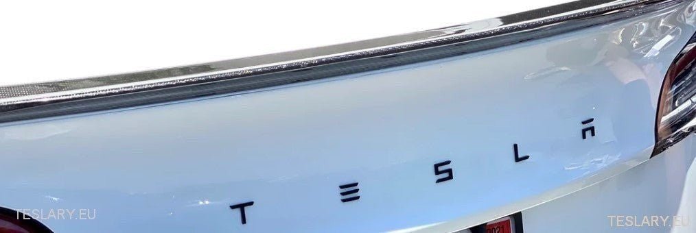 ABS 3D TESLA letter New Logo Style for your Tesla Model 3 Y S X - TESLARY Tesla Shop Accessories Europe Nederlands Ireland Deutschland Espana Alicante France Italia