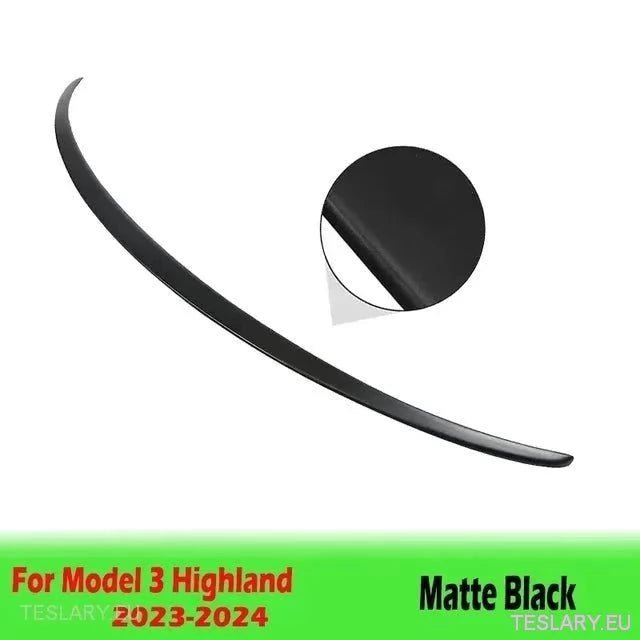 Rear Trunk Spoiler for Tesla Model 3 Highland 2024 Onwards - TESLARY Tesla Shop Accessories Europe Nederlands Ireland Deutschland Espana Alicante France Italia