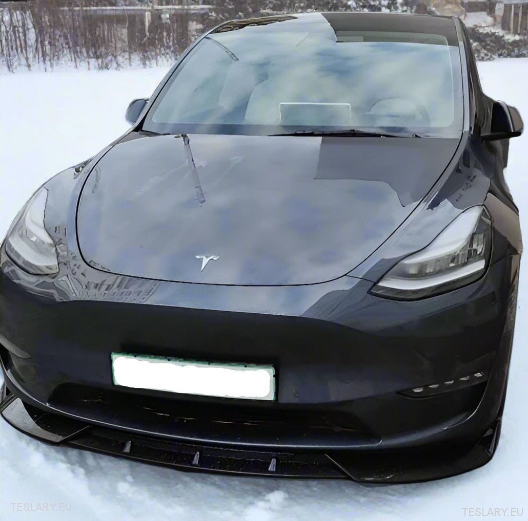 Tesla Model 3 / Y Front ABS Lip Spoiler - Gloss Black -TESLARY.IE Tesla Shop Europe