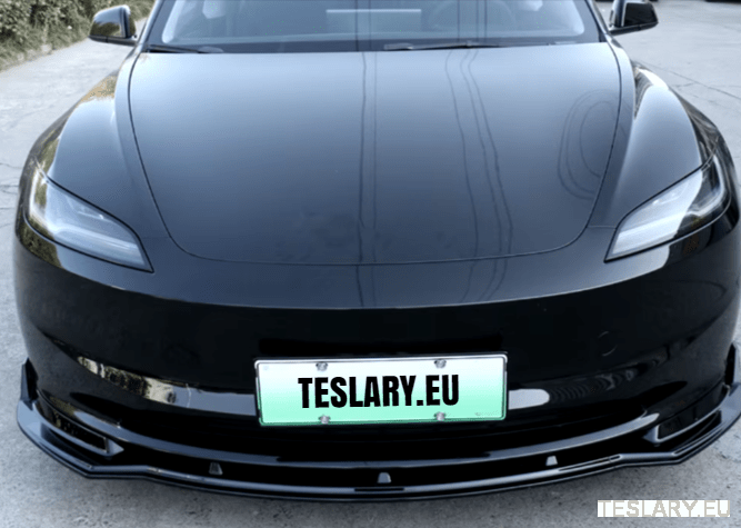 Tesla Model 3/Y & 3+ Highland Bodykit Front Diffuser Spoiler Black or Carbon - TESLARY Tesla Shop Accessories Europe Nederlands Dublin Cork Ireland Deutschland Espana Alicante France Italia