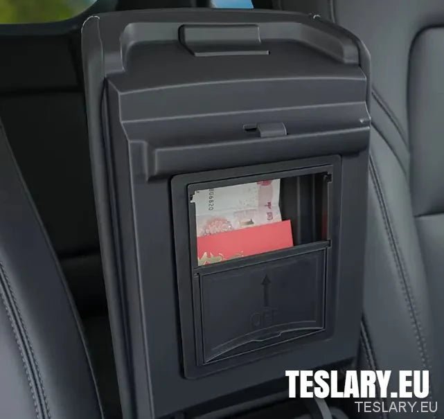 Tesla Model 3/Y Armrest Hidden Storage Slide Style - TESLARY Tesla Shop Accessories Europe Nederlands Ireland Deutschland Espana Alicante France Italia