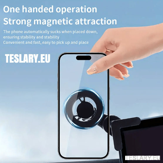 Tesla Model S X Y 3 Screen Phone Mount Holder 360 Degree - TESLARY Tesla Shop Accessories Europe Nederlands Dublin Cork Ireland Deutschland Espana Alicante France Italia