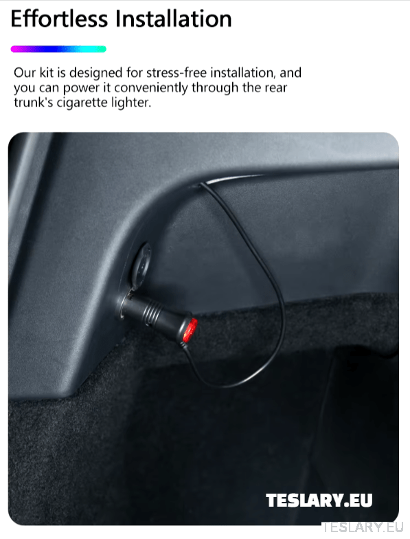 Tesla Model Y Led Ambient Roof Lighting - TESLARY Tesla Shop Accessories Europe Nederlands Dublin Cork Ireland Deutschland Espana Alicante France Italia
