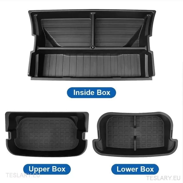 Tesla Y Custom Designed Perfect Fit Frunk Organiser - Tesla Shop Europe - TESLARY.IE Ireland - France boutique- Deutschland Geschäft- España comercio - Nederland winkel- TESLARY.IE