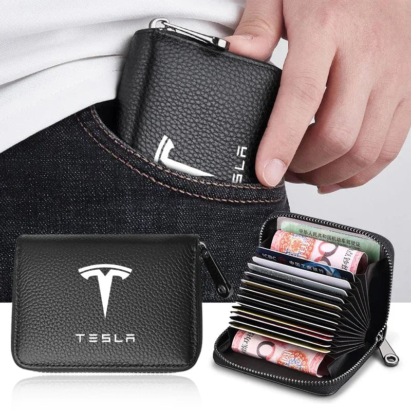 Accesorio Esencial para Organizar Tarjetas en Tesla
