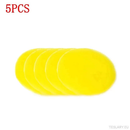 10pcs round car wax polish wax foam sponge high density applicator pads cleaning sponge auto detail washing car cleaning tool - TESLARY Tesla Shop Accessories Europe Nederlands Ireland Deutschland Espana Alicante France Italia