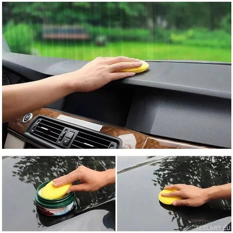 10pcs round car wax polish wax foam sponge high density applicator pads cleaning sponge auto detail washing car cleaning tool - TESLARY Tesla Shop Accessories Europe Nederlands Ireland Deutschland Espana Alicante France Italia