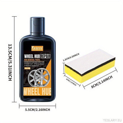 120g Premium Hub Repair Kit Hub Detail Restorer Oxidation, scratch and wear remover Car Wheel Care Polishing paste Repair dents leaving no trace to enhance car maintenance - TESLARY Tesla Shop Accessories Europe Nederlands Ireland Deutschland Espana Alica