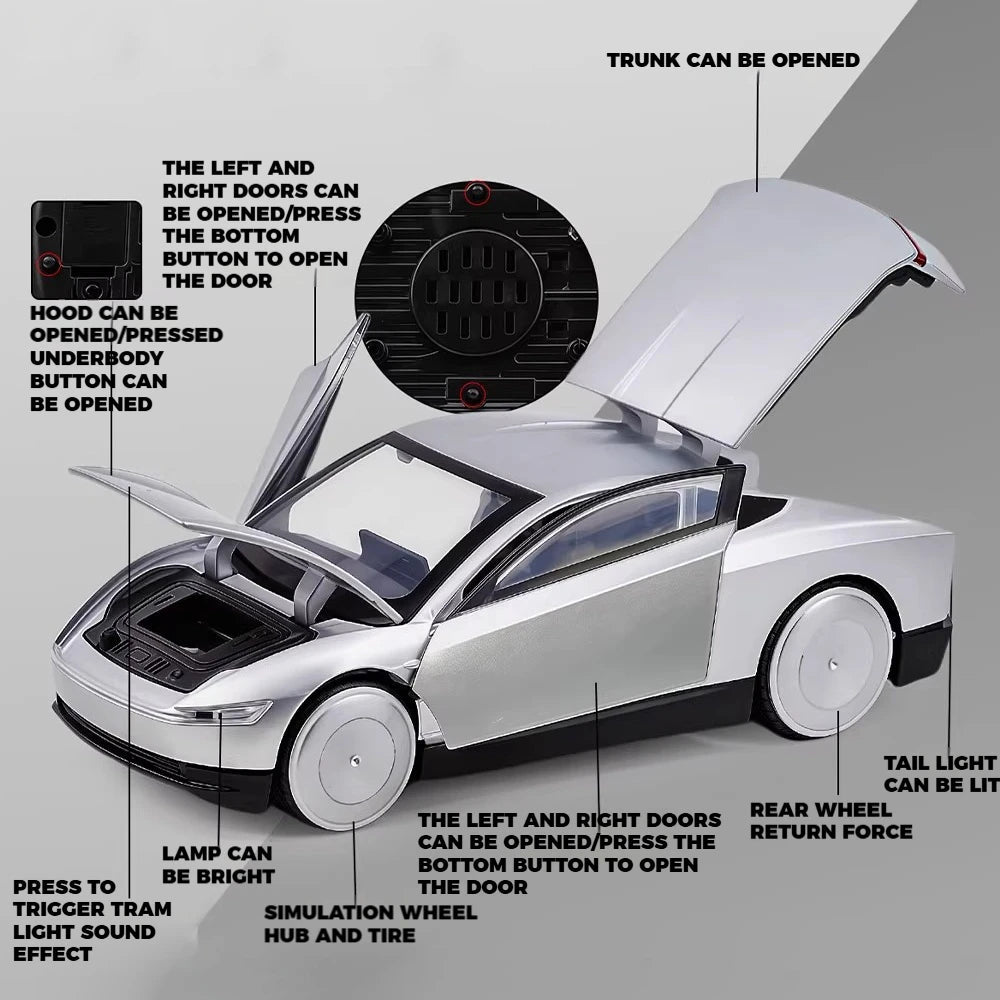 Tesla Robotaxt driverless car scale model childrens toy cars tesla shop ireland europe espana france nederlands deutschland TESLARY.EU