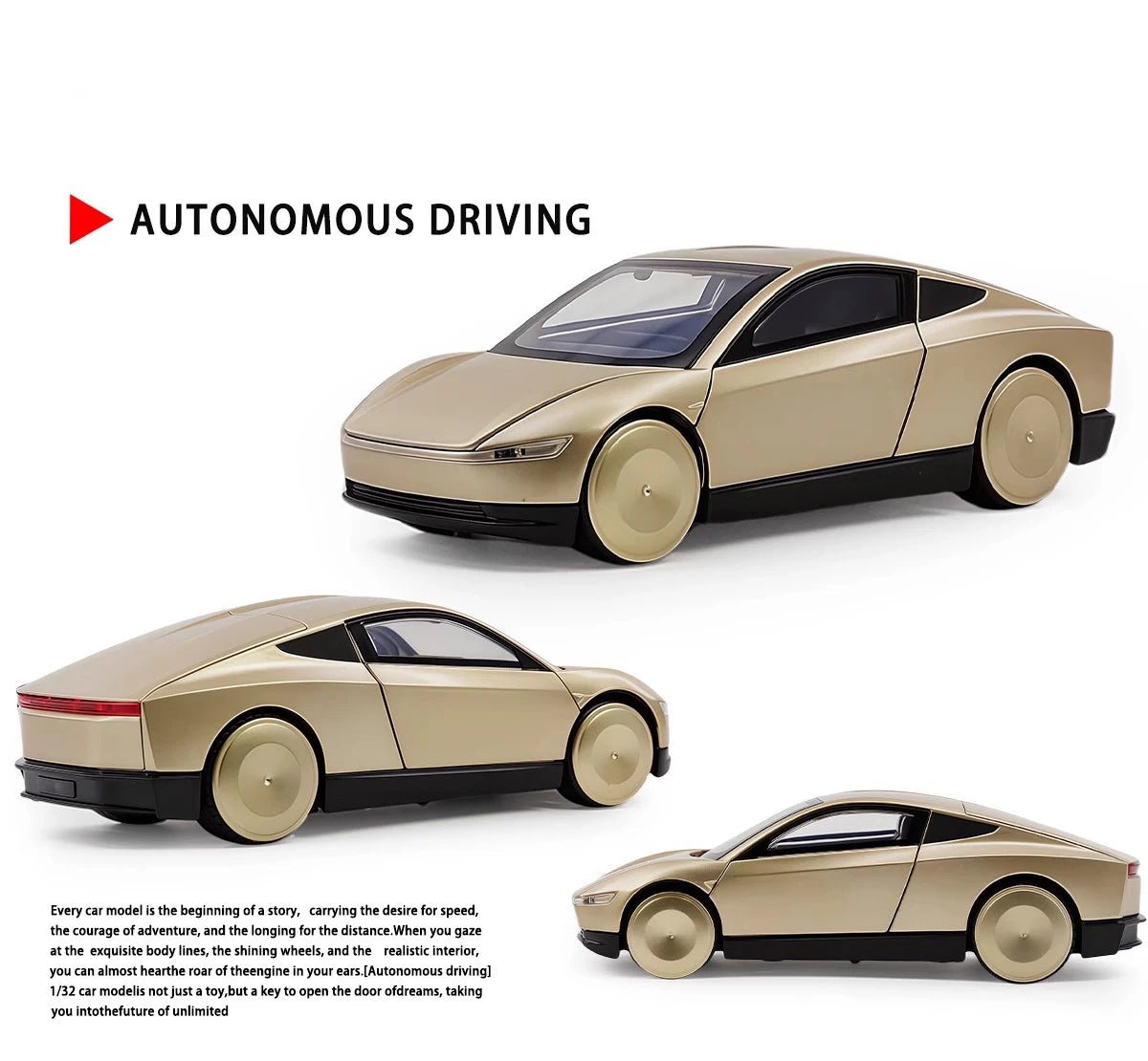 Tesla Robotaxt driverless car scale model childrens toy cars tesla shop ireland europe espana france nederlands deutschland TESLARY.EU