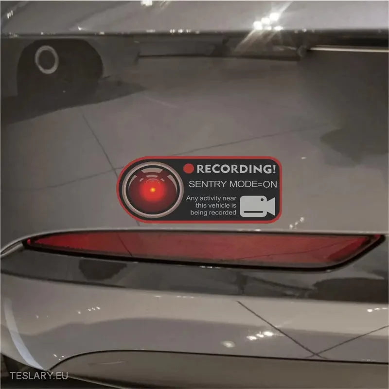 Sentry Mode Protection and Warning Stickers -TESLARY.IE Tesla Shop Europe