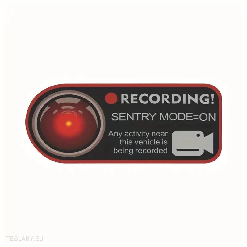 Sentry Mode Protection and Warning Stickers -TESLARY.IE Tesla Shop Europe