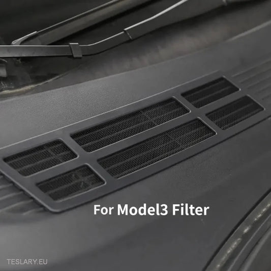 Tesla Model 3  Front Air Inlet Protective Cover ( Grey ) -TESLARY.IE Tesla Shop Europe