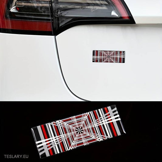 " PLAID " Logo Sticker Vinyl Decal 11cm x 4cm -TESLARY.IE Tesla Shop Europe