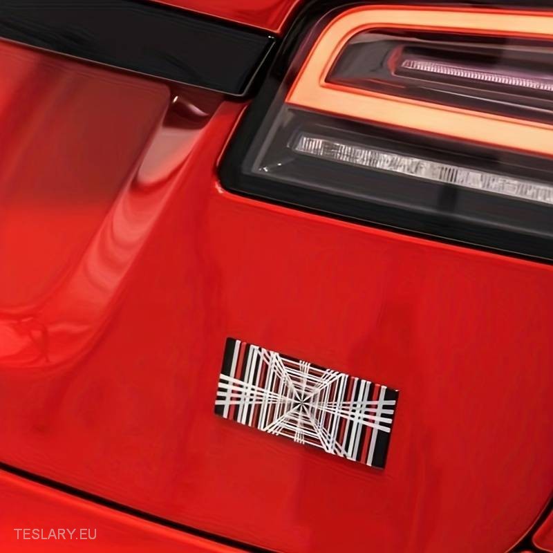 " PLAID " Logo Sticker Vinyl Decal 11cm x 4cm -TESLARY.IE Tesla Shop Europe