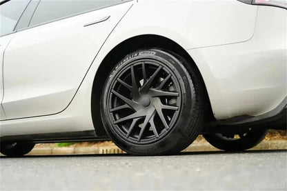 18" Tesla 3 Highland Full Rim Matte Black Wheel Cover - TESLARY Tesla Shop Accessories Europe Nederlands Ireland Deutschland Espana Alicante France Italia