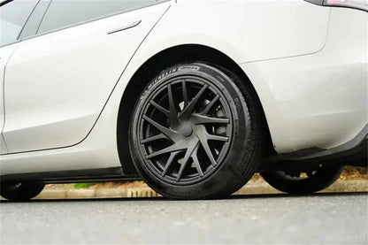 18" Tesla 3 Highland Full Rim Matte Black Wheel Cover - TESLARY Tesla Shop Accessories Europe Nederlands Ireland Deutschland Espana Alicante France Italia