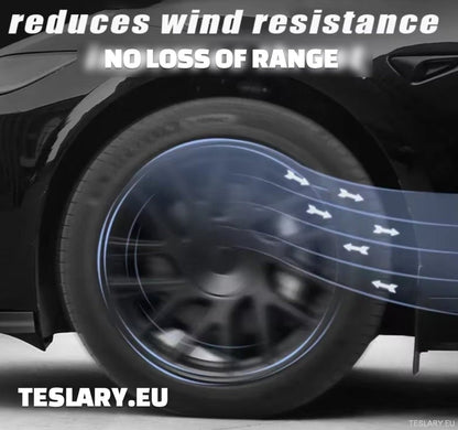 18" Tesla Model 3+ Highland Full Rim Matte Black Wheel Covers - TESLARY Tesla Shop Accessories Europe Nederlands Ireland Deutschland Espana Alicante France Italia