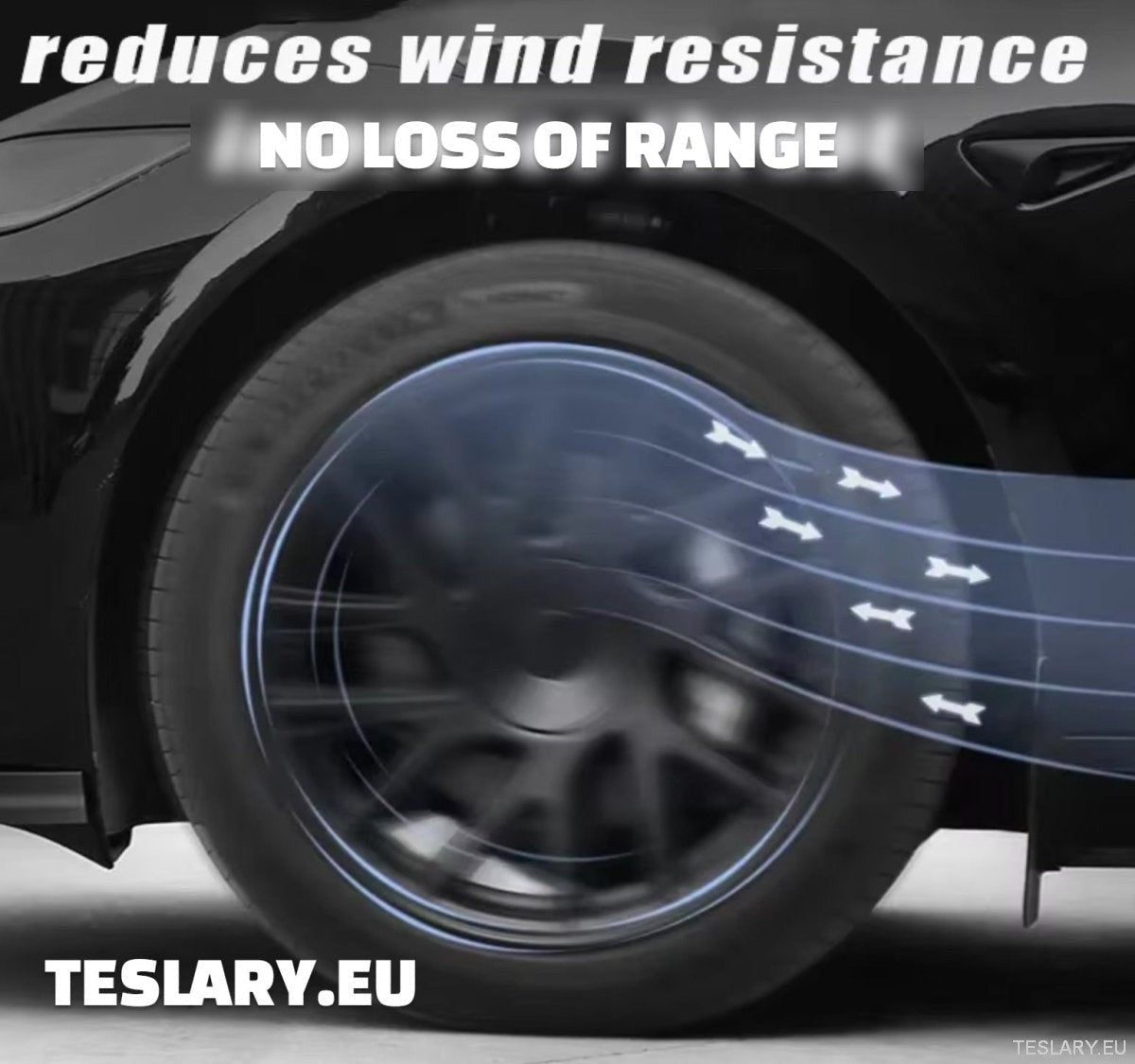 18" Tesla Model 3+ Highland Full Rim Matte Black Wheel Covers - TESLARY Tesla Shop Accessories Europe Nederlands Ireland Deutschland Espana Alicante France Italia