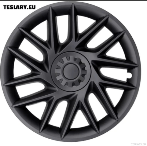 18" Tesla Model 3+ Highland Matt Black Wheel Covers - TESLARY Tesla Shop Accessories Europe Nederlands Dublin Cork Ireland Deutschland Espana Alicante France Italia