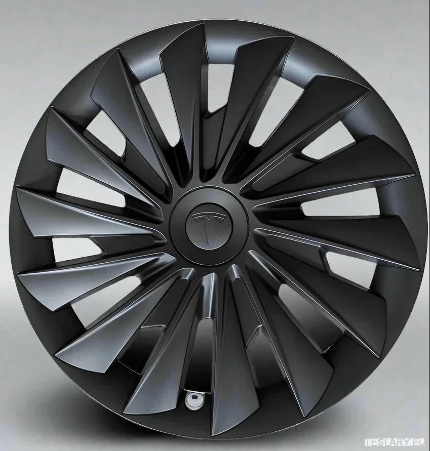 18" Tesla Model 3+ Highland Performance Induction Style Wheel Covers - Matte Black - TESLARY Tesla Shop Accessories Europe Nederlands Ireland Deutschland Espana Alicante France Italia