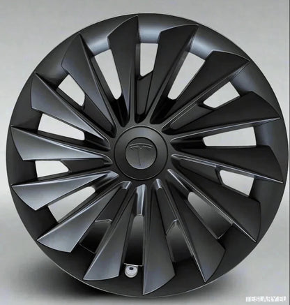 18" Tesla Model 3+ Highland Performance Induction Style Wheel Covers - Matte Black - TESLARY Tesla Shop Accessories Europe Nederlands Ireland Deutschland Espana Alicante France Italia