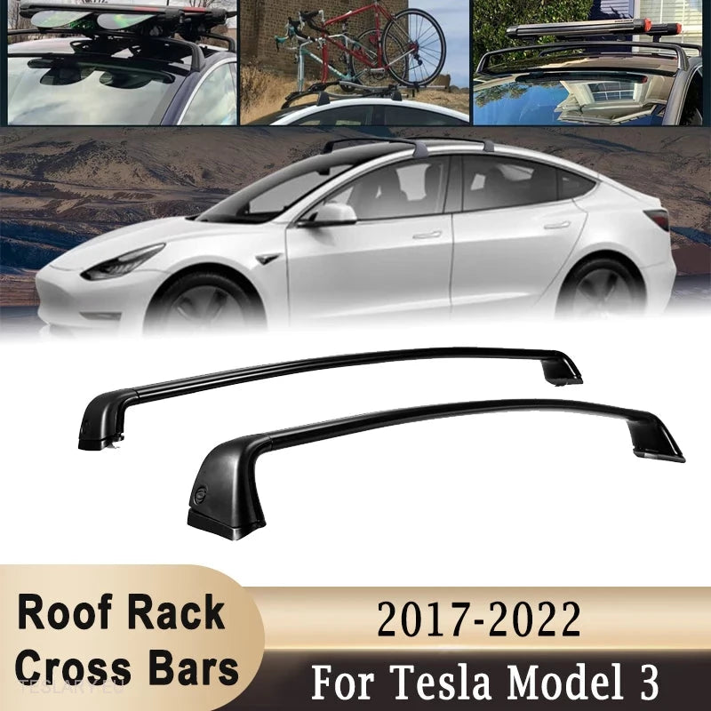 Roof Rack Cross Bars for Tesla Model 3 , Y and Highland -TESLARY.IE Tesla Shop Europe