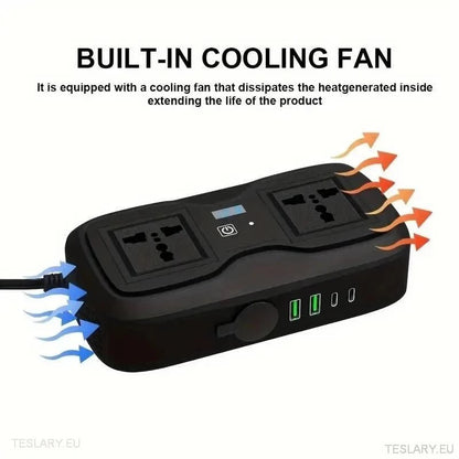 200 Watt 12 - 15V 220V Inverter Compatible with Tesla Cars ( UK & IRELAND ONLY ) - TESLARY Tesla Shop Accessories Europe Nederlands Ireland Deutschland Espana Alicante France Italia