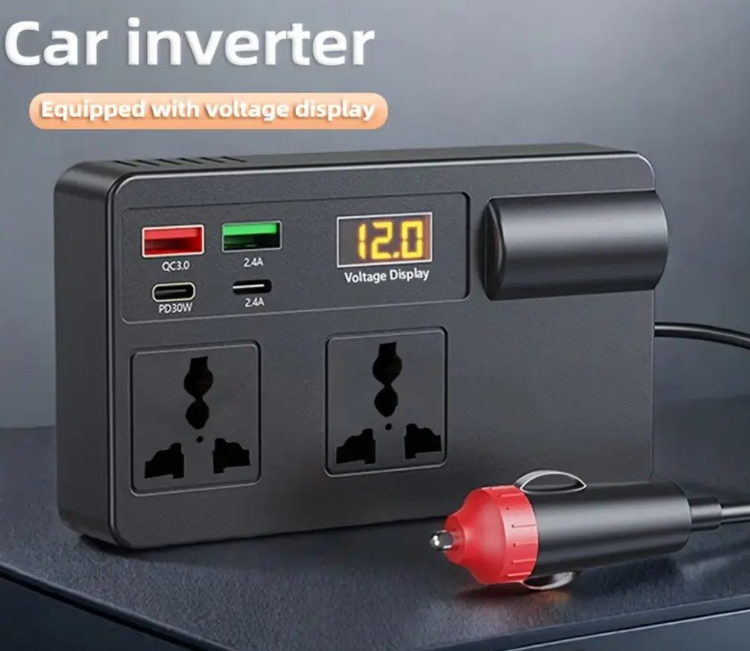 200 Watt 12 - 24V 220V Inverter Compatible with Tesla Cars ( EU & UK ) - TESLARY Tesla Shop Accessories Europe Nederlands Dublin Cork Ireland Deutschland Espana Alicante France Italia