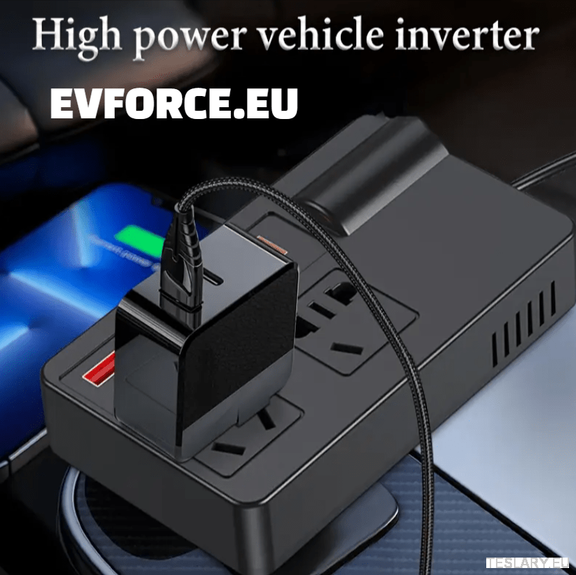 200 Watt 12 - 24V 220V Inverter Compatible with Tesla Cars ( EUROPEAN ONLY ) - TESLARY Tesla Shop Accessories Europe Nederlands Dublin Cork Ireland Deutschland Espana Alicante France Italia