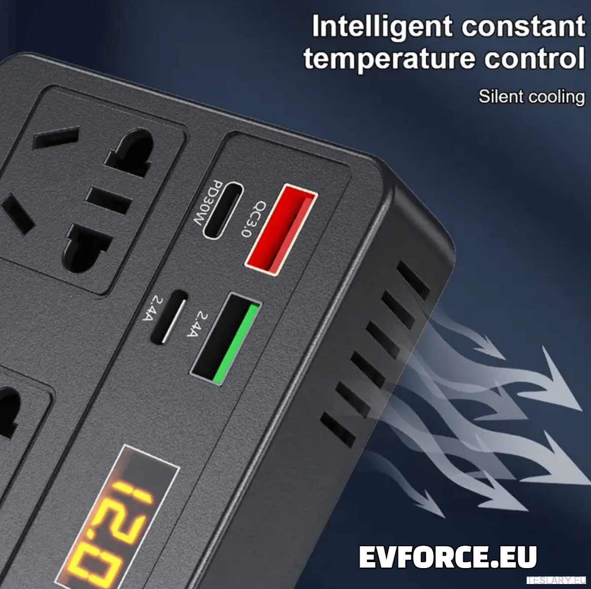 200 Watt 12 - 24V 220V Inverter Compatible with Tesla Cars ( EUROPEAN ONLY ) - TESLARY Tesla Shop Accessories Europe Nederlands Dublin Cork Ireland Deutschland Espana Alicante France Italia