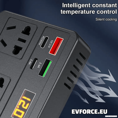 200 Watt 12 - 24V 220V Inverter Compatible with Tesla Cars ( EUROPEAN ONLY ) - TESLARY Tesla Shop Accessories Europe Nederlands Dublin Cork Ireland Deutschland Espana Alicante France Italia