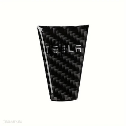 Tesla S/X Carbon Fiber Steering Wheel Trim - Tesla Shop Europe - TESLARY.IE Ireland - France boutique- Deutschland Geschäft- España comercio - Nederland winkel- TESLARY.IE