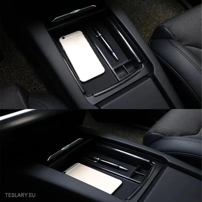 Tesla Model S / X 2016 - 2020 Central Console Storage Organiser - Tesla Shop Europe - TESLARY.IE Ireland - France boutique- Deutschland Geschäft- España comercio - Nederland winkel- TESLARY.IE