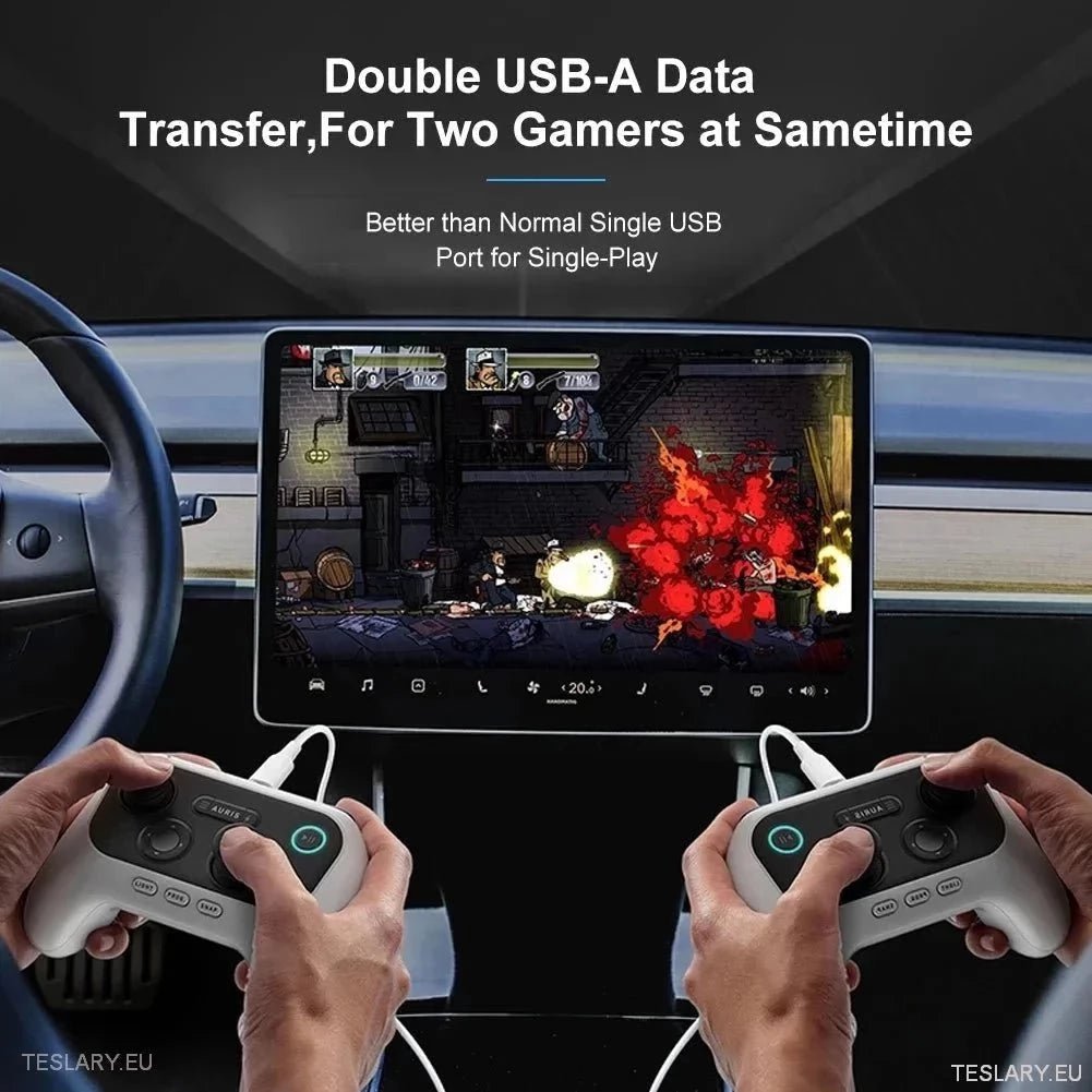 3 in 1 USB Premium Expansion Hub for Tesla 3/Y - TESLARY Tesla Shop Accessories Europe Nederlands Ireland Deutschland Espana Alicante France Italia