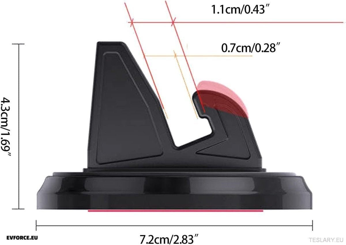 360° Rotatable Suction Cup Car Phone Mount for TESLA , BYD , MG & Other EVs - TESLARY Tesla Shop Accessories Europe Nederlands Ireland Deutschland Espana Alicante France Italia