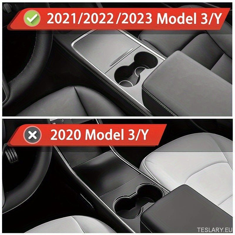 3PCS Center Console Organizer Tray Fit For Tesla Model 3 / Y Armrest Hidden Cubby Drawer Storage Box Interior Accessories - TESLARY Tesla Shop Accessories Europe Nederlands Ireland Deutschland Espana Alicante France Italia