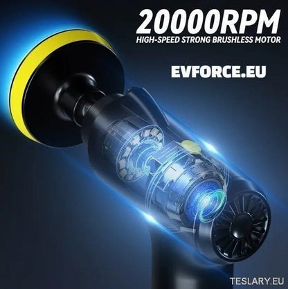 4 in 1 Multi Gear Portable Mini Cordless Car Polishing Machine for Tesla , BYD , MG & More - TESLARY Tesla Shop Accessories Europe Nederlands Ireland Deutschland Espana Alicante France Italia