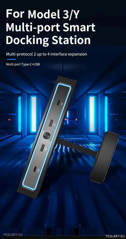 4 in 1 USB Expansion Hub for Tesla 3/Y - TESLARY Tesla Shop Accessories Europe Nederlands Ireland Deutschland Espana Alicante France Italia