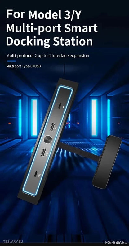 4 in 1 USB Expansion Hub for Tesla 3/Y - TESLARY Tesla Shop Accessories Europe Nederlands Ireland Deutschland Espana Alicante France Italia