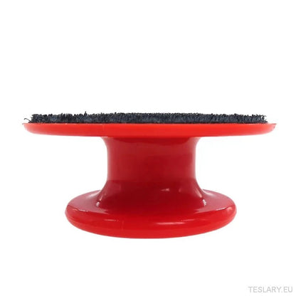 4 Inch Car Wax Applicator Pads Set with Red Handle Soft Sponge Applicators Foam Wax Pad for Polishing and Cleaning Cars - TESLARY Tesla Shop Accessories Europe Nederlands Ireland Deutschland Espana Alicante France Italia