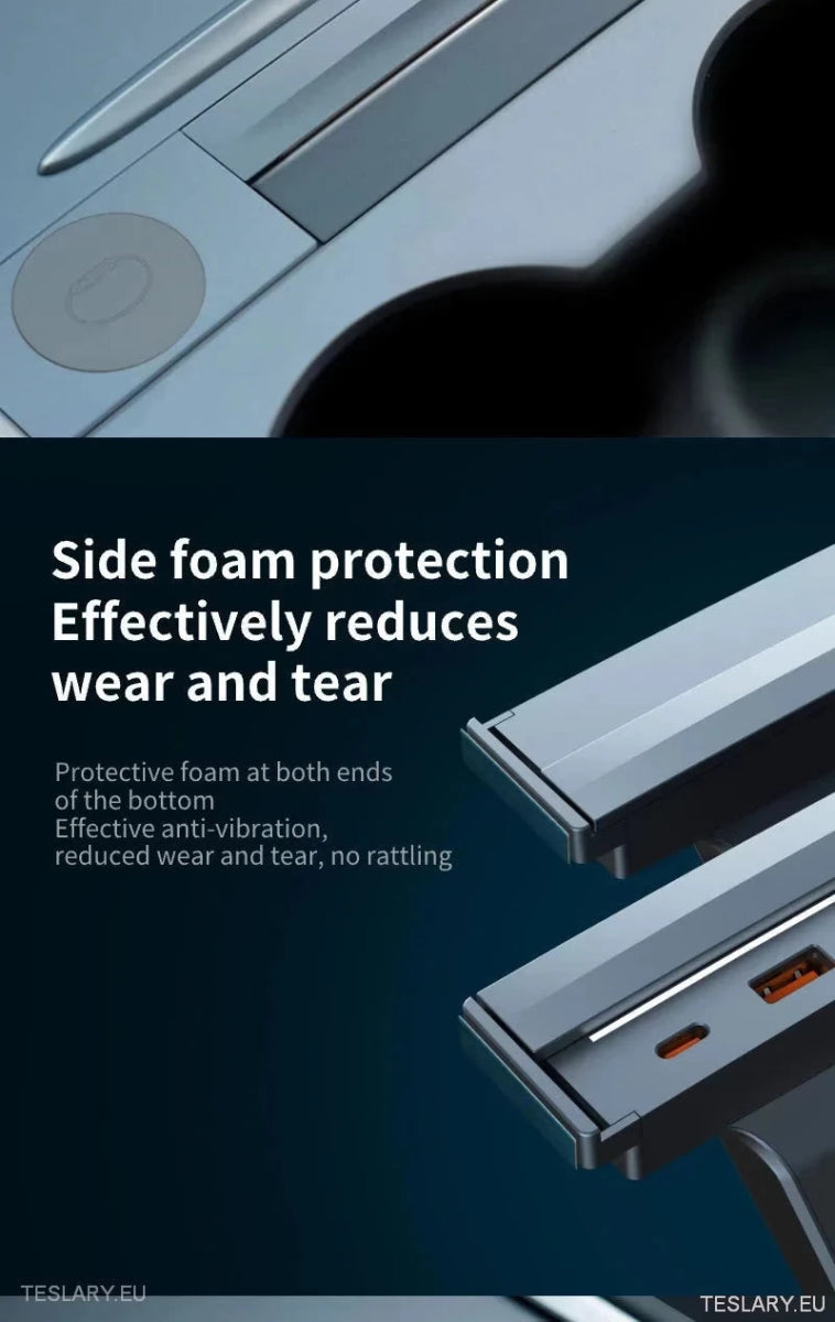 4 Port USB Smart Hub for Tesla 3/Y Including Apple Watch Support - TESLARY Tesla Shop Accessories Europe Nederlands Ireland Deutschland Espana Alicante France Italia