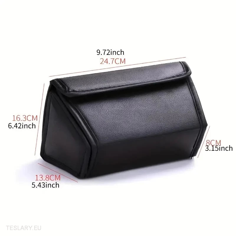 Tesla Y Rear Storage Centre Console Organiser PU Leather - Tesla Shop Europe - TESLARY.IE Ireland - France boutique- Deutschland Geschäft- España comercio - Nederland winkel- TESLARY.IE