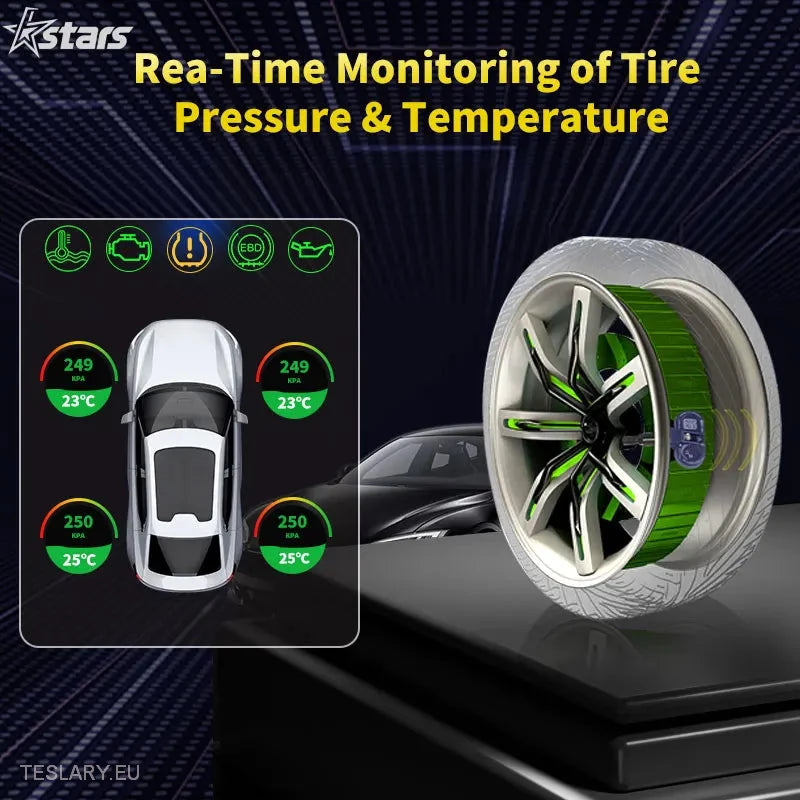 Tyre Pressure TPMS Sensors for Tesla 3 Y S X 2021 to 2024 - Tesla Shop Europe - TESLARY.IE Ireland - France boutique- Deutschland Geschäft- España comercio - Nederland winkel- TESLARY.IE