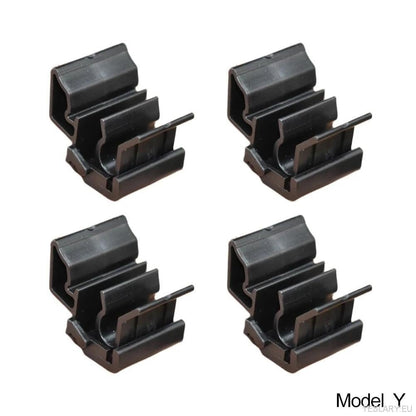 4pcs Durable Plastic Buckles for Tesla for Model Y / 3 Front Trunk, Luggage Storage Box Fixing Bracket, OE 1472872 - 00 - B (for Model Y) 1472872 - 00 - C (Model 3), Black, Matching Buckle - TESLARY Tesla Shop Accessories Europe Nederlands Ireland Deutschland Espana Alicante France Italia