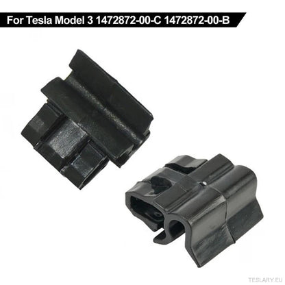 4pcs Durable Plastic Buckles for Tesla for Model Y / 3 Front Trunk, Luggage Storage Box Fixing Bracket, OE 1472872 - 00 - B (for Model Y) 1472872 - 00 - C (Model 3), Black, Matching Buckle - TESLARY Tesla Shop Accessories Europe Nederlands Ireland Deutsch