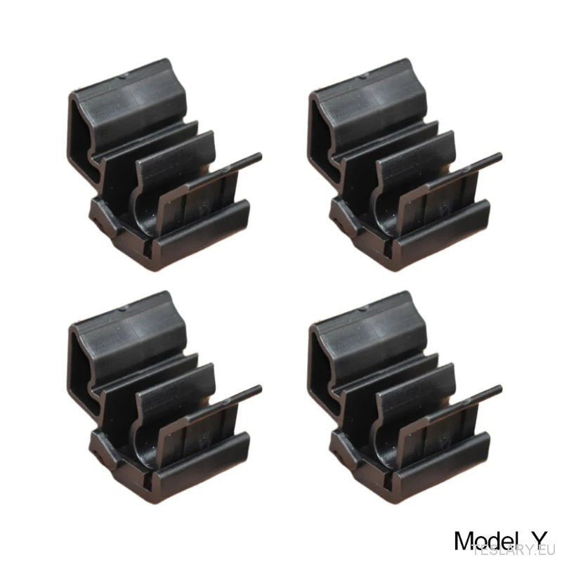 4pcs Durable Plastic Buckles for Tesla for Model Y / 3 Front Trunk, Luggage Storage Box Fixing Bracket, OE 1472872 - 00 - B (for Model Y) 1472872 - 00 - C (Model 3), Black, Matching Buckle - TESLARY Tesla Shop Accessories Europe Nederlands Ireland Deutschland Espana Alicante France Italia