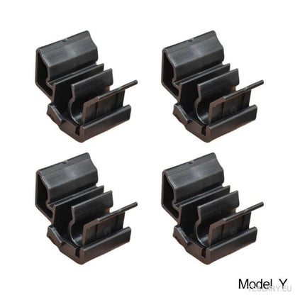 4pcs Durable Plastic Buckles for Tesla for Model Y / 3 Front Trunk, Luggage Storage Box Fixing Bracket, OE 1472872 - 00 - B (for Model Y) 1472872 - 00 - C (Model 3), Black, Matching Buckle - TESLARY Tesla Shop Accessories Europe Nederlands Ireland Deutschland Espana Alicante France Italia