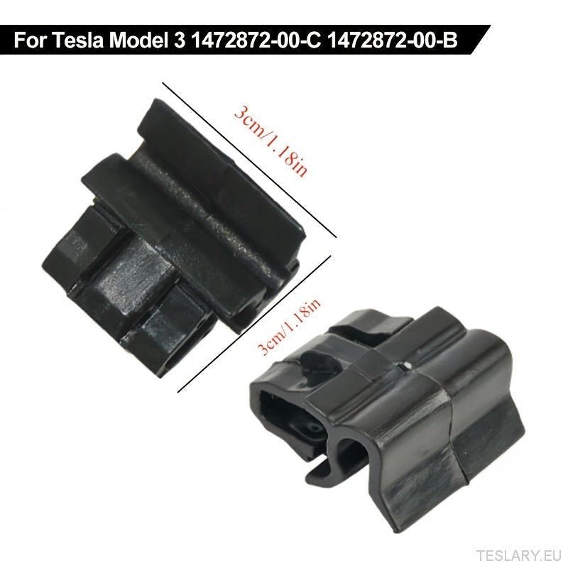 4pcs Durable Plastic Buckles for Tesla for Model Y / 3 Front Trunk, Luggage Storage Box Fixing Bracket, OE 1472872 - 00 - B (for Model Y) 1472872 - 00 - C (Model 3), Black, Matching Buckle - TESLARY Tesla Shop Accessories Europe Nederlands Ireland Deutschland Espana Alicante France Italia
